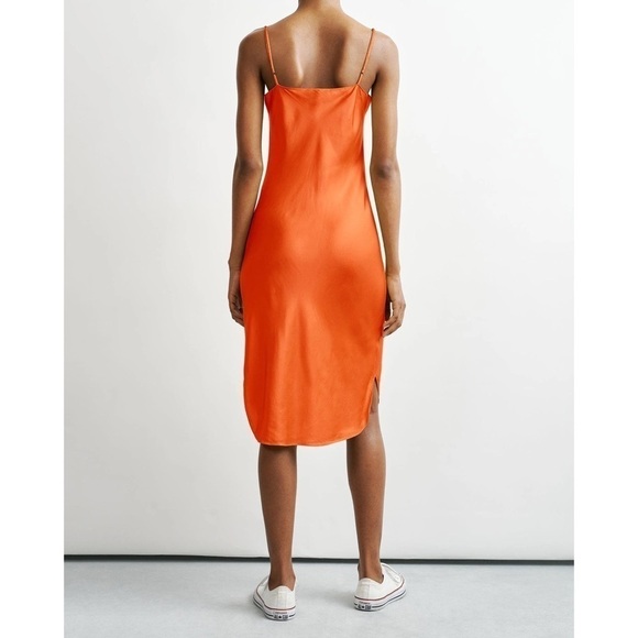 Nili Lotan Short Cami Dress in Burnt Orange - Picture 2 of 11
